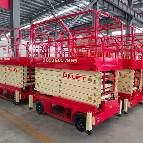Ножничный подъемник несамоходный QX-050-070 OXLIFT (г/п 500 кг, в/п 7 м) фото 2 Ножничный подъемник несамоходный QX-050-070 OXLIFT (г/п 500 кг, в/п 7 м) фото 2