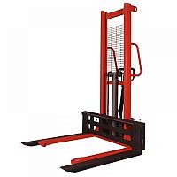 Гидравлический штабелер с широкими опорными лапами OXLIFT HS 16-W (г/п 1500кг, в/п 1600 мм)