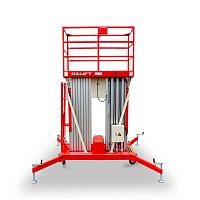 Телескопический двухмачтовый подъемник ZX-2-060 AC/DC OXLIFT (г/п 200 кг, в/п 6 м)