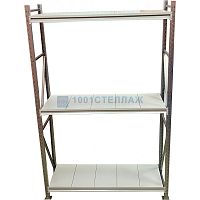 Сборный стеллаж СГР ОЦ 1500х2400х1000 - 3 полки (на полку до 400 кг)
