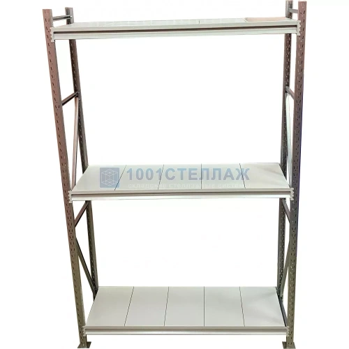 Сборный стеллаж СГР ОЦ 1500х1500х1000 - 3 полки (на полку до 400 кг)