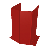 Фронтальная защита стойки 300х160х4