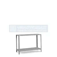 Стеллаж болтовой ТС 1000х1000х600 - 2 полки (120 кг на полку)