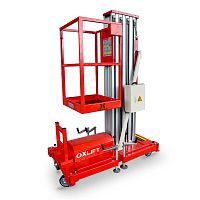 Телескопический одномачтовый подъемник ZX-1-100 DC OXLIFT (г/п 125 кг, в/п 10 м)