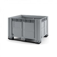 Пластиковый контейнер IBOX 1200х1000х780 (сплошной, на полозьях)