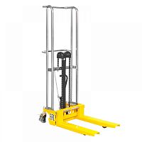 Штабелер гидравлический ручной SMARTLIFT PJ 4150 (г/п 400 кг, в/п 1500 мм, с фиксированными вилами 640х540 мм и площадкой)