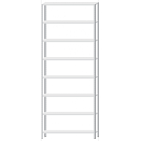 Стеллаж MS HARD 2500х1000х300 - 8 полок (200 кг на полку)