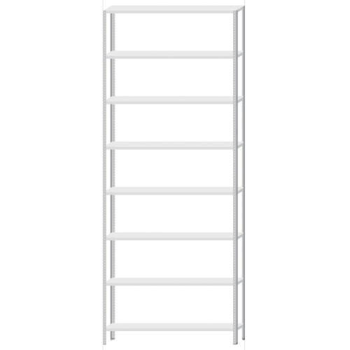 Стеллаж MS HARD 2500х1000х300 - 8 полок (200 кг на полку)