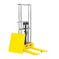 Штабелер гидравлический SDDJS1500 (400 кг; 1,5 м; с вилами и площадкой) SMARTLIFT